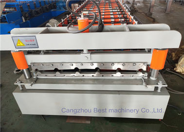 Rollo de acero de la hoja de la techumbre del color que forma la máquina con el tipo control de Hydralic del PLC de Asia