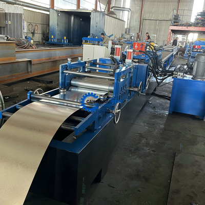 Máquina de moldeado de rollo de corte hidráulico de puerta galvanizada autobloqueada