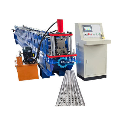 Máquina formadora de rollos de bastidor vertical para estanterías con control PLC de acero galvanizado