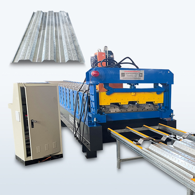 Máquina de moldeado de rodillos de cubierta de piso 1250mm Control PLC 22kw