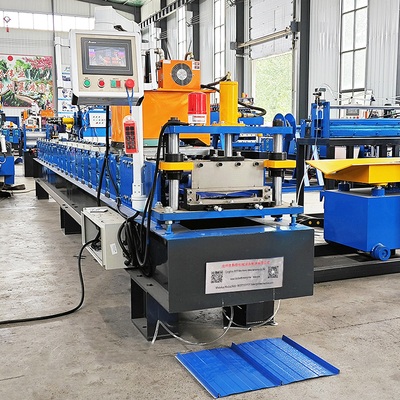 Máquina de conformación de rollos de chapa para techos de perfil metálico de acero de doble autobloqueo