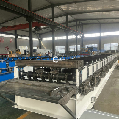 YX1000 0,3-1,2 mm Maquina de moldeado de perfiles de acero de piso 380VAC para el mercado de Turquía