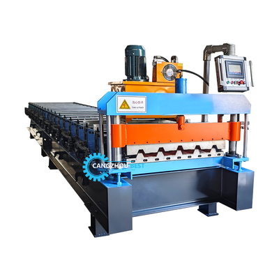 Máquina de moldeado automático de paneles de rodillos de tejado de acero