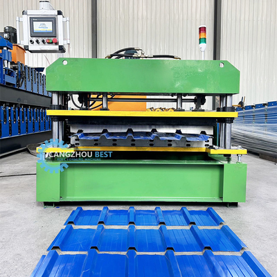 Máquina de moldeo de láminas de tejado trapezoidal de alta velocidad de Colombia