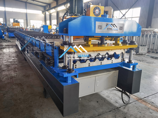 Máquina de moldeado de láminas de techo compacto con velocidad de moldeado de 8-15 m/min y corte hidráulico