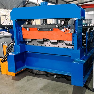 Profile de acero galvanizado de control PLC de la cubierta de la hoja de piso de la máquina de formación de rodillos