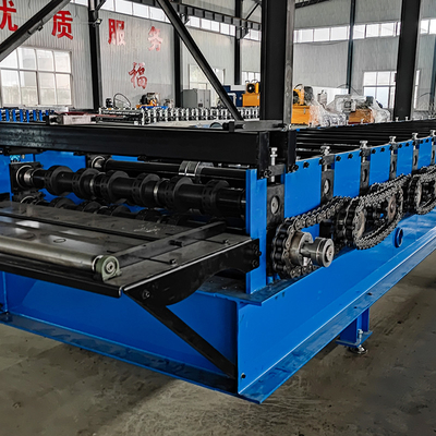 Profile de acero galvanizado de control PLC de la cubierta de la hoja de piso de la máquina de formación de rodillos