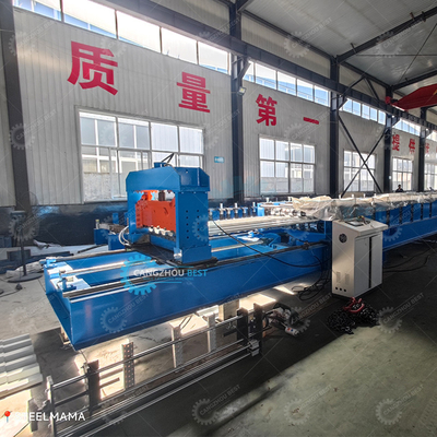 Máquina de moldeado de láminas de acero para pisos galvanizados sin parar 20 m/min