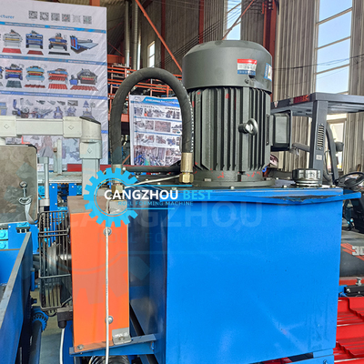 Rollo de acero trapezoidal del tejado del color IBR que forma el dispositivo hidráulico del corte de la máquina