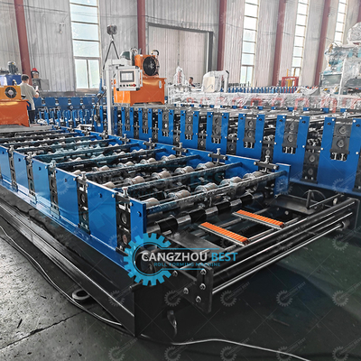 Máquina de moldeado de láminas de techo de metal con pantalla táctil de 1000 mm