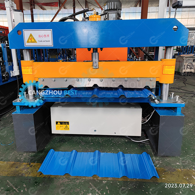 Máquina de moldeado de láminas de techo de metal con pantalla táctil de 1000 mm