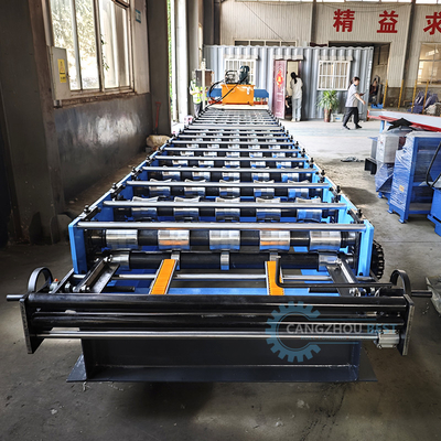 Máquina de moldeado de láminas para techos de metal de control plc hidráulico para materiales de construcción