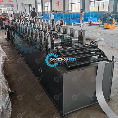 Máquina de formación de rodillos de doble línea de acero y metal para jardín