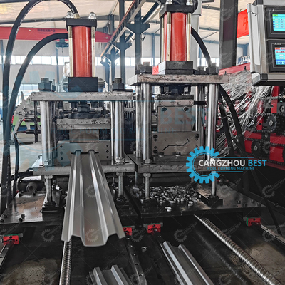 Máquina de formación de rodillos de doble línea de acero y metal para jardín