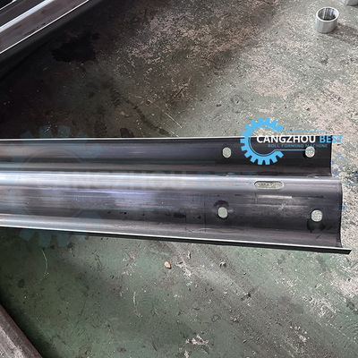Acero espesor 4 mm de hierro cambio rápido 2&3 olas de choque de la barrera de rollo de la máquina de formación