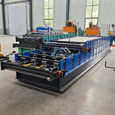 Energía hidráulica 5.5kw Techo de color de doble capa IBR Tejas corrugadas máquina de formación de rodillos