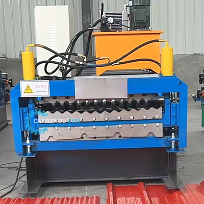 Máquina de moldeado de rodillos de techo de doble capa de perfil de acero de potencia hidráulica de corte automático