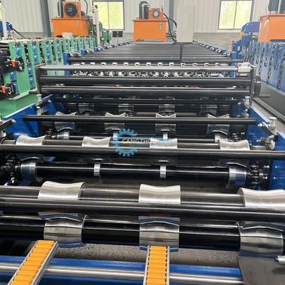Máquina de moldeado de rodillos de techo de doble capa de perfil de acero de potencia hidráulica de corte automático