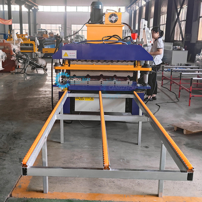 Ancho de bobina de 1000 mm Máquina de formación de rollos de doble capa con perfil de acero corrugado de chapa IBR