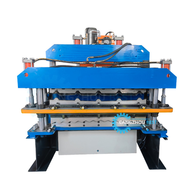 Delta PLC automático controlado de dos capas de la cubierta de la hoja de rollo de la máquina de formación