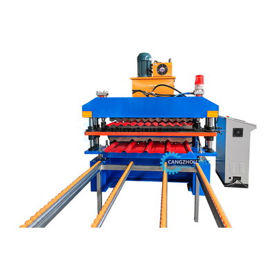 Máquina de formación de dos perfiles en un solo rollo de cubierta de doble capa de metal 5.5 kW de potencia