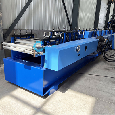 Automáticamente Czu Purlin Perforación hidráulica y corte de la máquina de formación de rollos