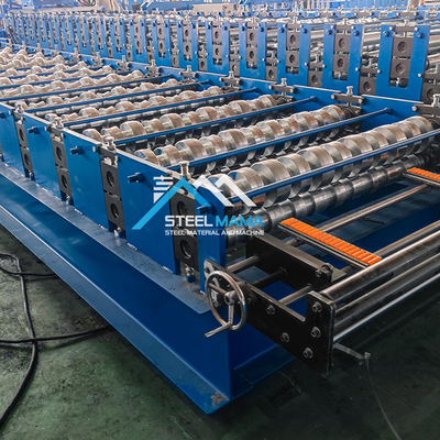 8.5kw Acero acristalado para el techo de tejas máquina de formar rollos y máquina para hacer láminas de techo