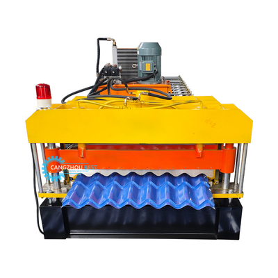 Máquina de moldeado de láminas de revestimiento de techo de metal con acristalamiento 8.5kw