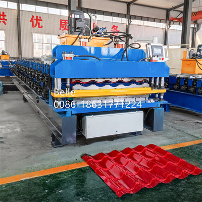 Máquina de moldeado de rodillos de azulejos de corte hidráulico de acero de aluminio