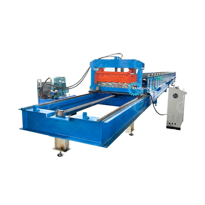 Sistema de control PLC Maquina de moldeado de rodillos de cubierta de piso 1250 mm de ancho para la fabricación de láminas de cubierta