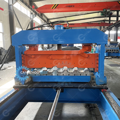 Sistema de control PLC Maquina de moldeado de rodillos de cubierta de piso 1250 mm de ancho para la fabricación de láminas de cubierta