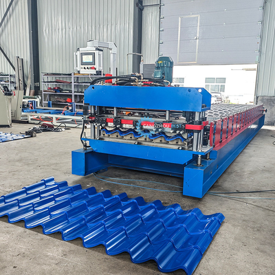 PPGI GI Profile de acero Zee Tiles Roll Forming Machine con alta precisión dentro de 1 mm