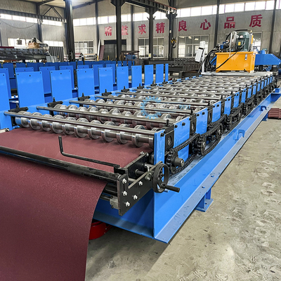 Construcción de techos de tejas de larga duración 22 pasos Rollers Roof Tile Roll Forming Machine con hoja Cr12