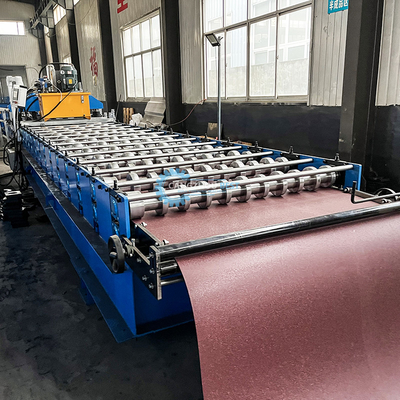 Sistema de control PLC 22 pasos rodillos de acero de perfil de techo de tejas máquina de formación de rodillos