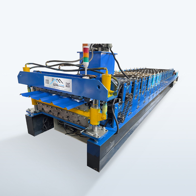 Perfil de acero de doble capa de la costilla alta de Zimbabue Popular Roofing Sheet Roll Forming Machine