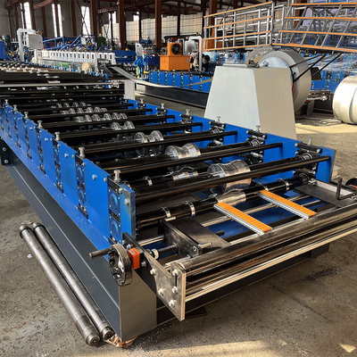 Perfil de acero de doble capa de la costilla alta de Zimbabue Popular Roofing Sheet Roll Forming Machine