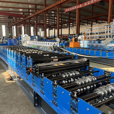 Perfil de acero de doble capa de la costilla alta de Zimbabue Popular Roofing Sheet Roll Forming Machine