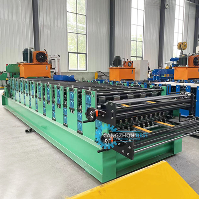 YX840&amp;836 Máquina de moldeado de láminas de acero de doble capa para techos