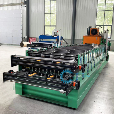 YX840&amp;836 Máquina de moldeado de láminas de acero de doble capa para techos