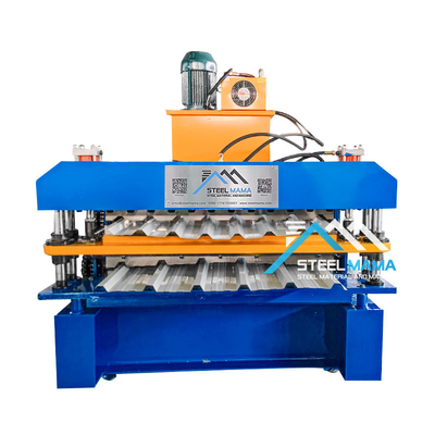 5.5Kw potencia del motor principal Máquina de cubierta de doble capa 8-12m/min Velocidad de formación para techos duraderos
