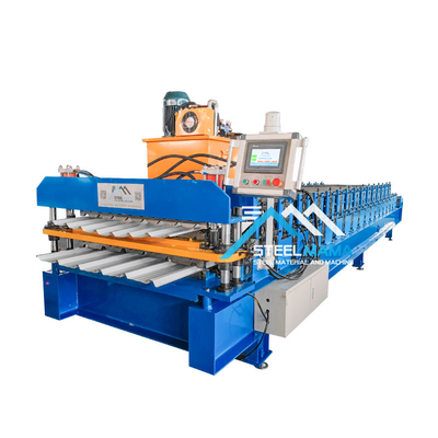 5.5Kw potencia del motor principal Máquina de cubierta de doble capa 8-12m/min Velocidad de formación para techos duraderos