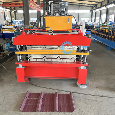 Máquina de hojas de techo de tejas de acero de operación automática para una producción suave