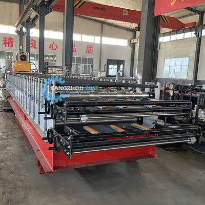Máquina de hojas de techo de tejas de acero de operación automática para una producción suave