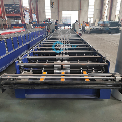 Rusia Popular H44 Profil de acero Galvanizado Panel de techo de rollo de formación de la máquina