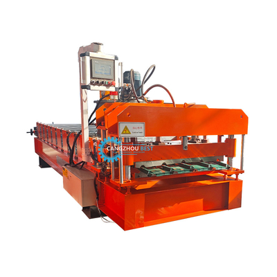 Máquina de moldeado de láminas de techo de acero color IBR / tejas de capa única