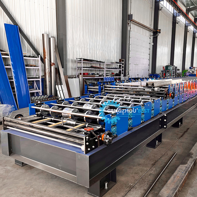 Máquina de moldeado de láminas de acero de doble capa para techos de acero ondulado e IBR