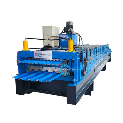 IBR 686 corrugado 762 de acero de perfil de doble capa para el techo de la hoja de rollo de la máquina de formación