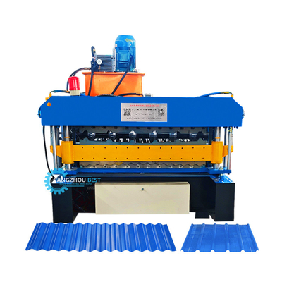 Profile de acero de ancho personalizado Máquina de formación de doble capa para el espesor del material de 0,25-0,6 mm