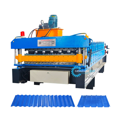 0.6mm Roof Sheet Roll Forming Machine por Delta PLC para proyectos grandes