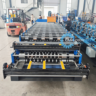 0.6mm Roof Sheet Roll Forming Machine por Delta PLC para proyectos grandes